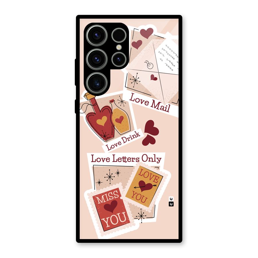 Love Language Glass Back Case for Galaxy S23 Ultra