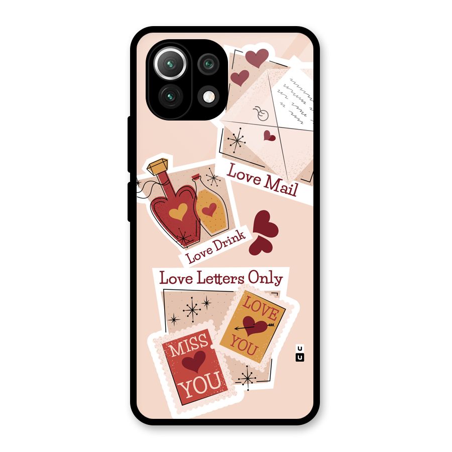 Love Language Glass Back Case for Mi 11 Lite NE 5G