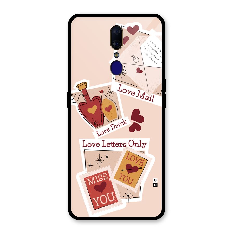 Love Language Glass Back Case for Oppo F11