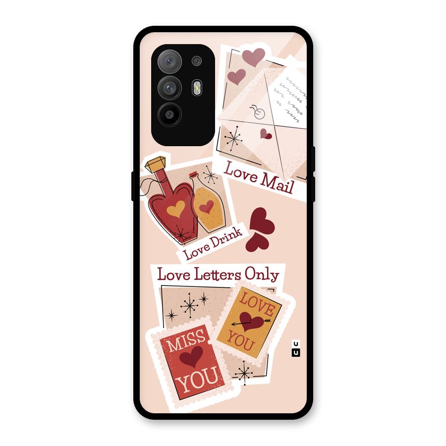 Love Language Glass Back Case for Oppo F19 Pro Plus 5G