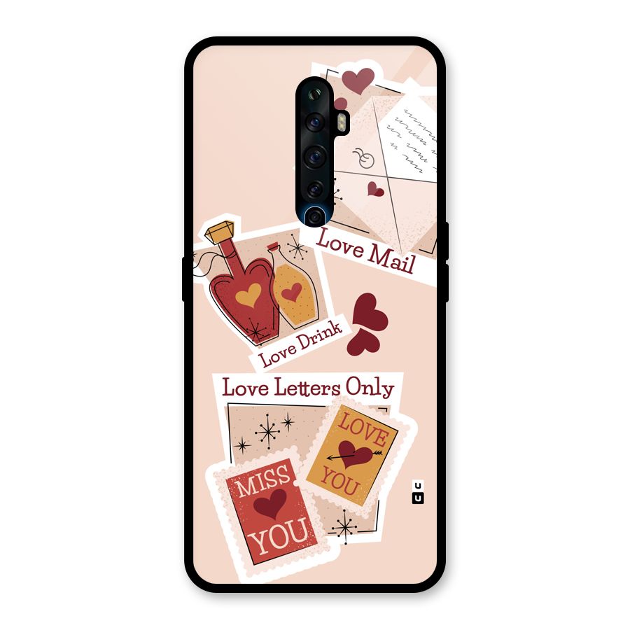 Love Language Glass Back Case for Oppo Reno2 Z