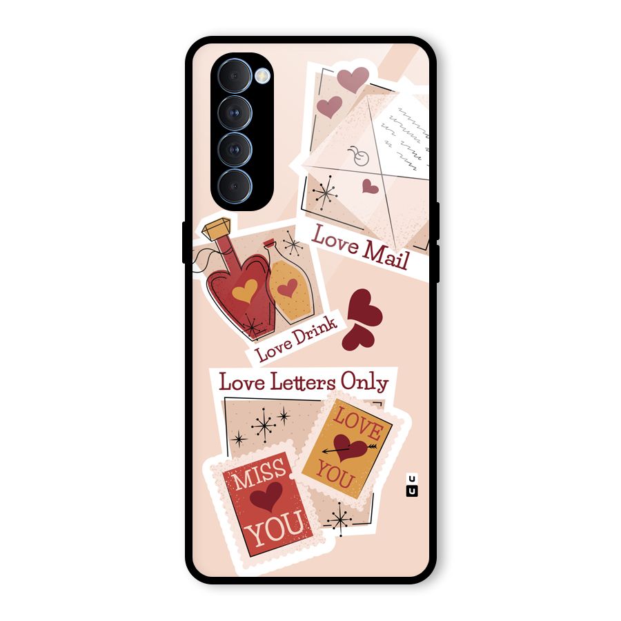 Love Language Glass Back Case for Oppo Reno4 Pro