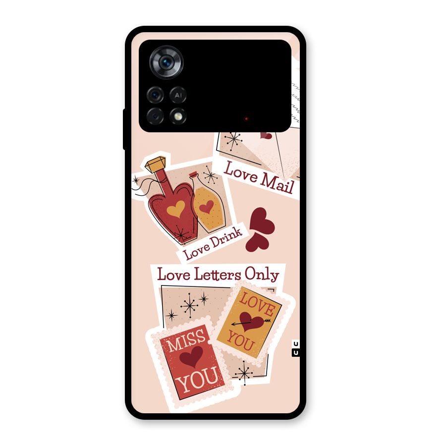 Love Language Glass Back Case for Poco X4 Pro 5G