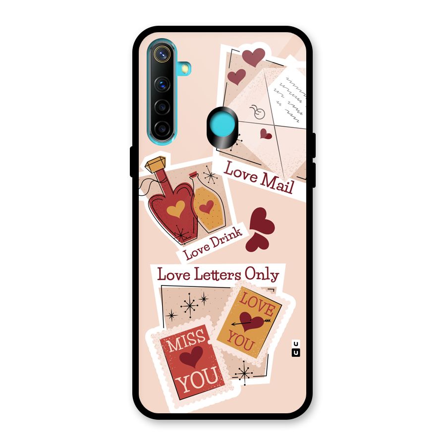 Love Language Glass Back Case for Realme 5i