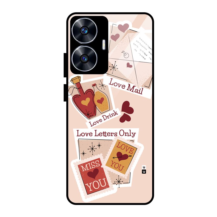 Love Language Glass Back Case for Realme Narzo N55