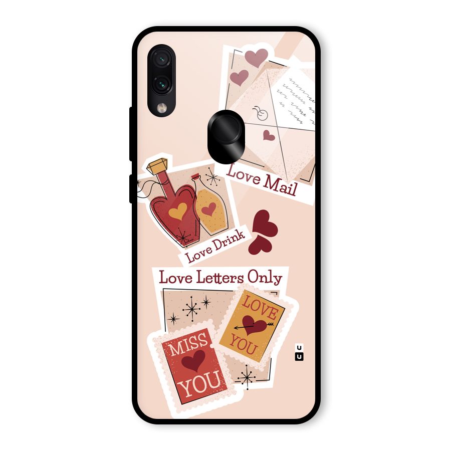 Love Language Glass Back Case for Redmi Note 7 Pro