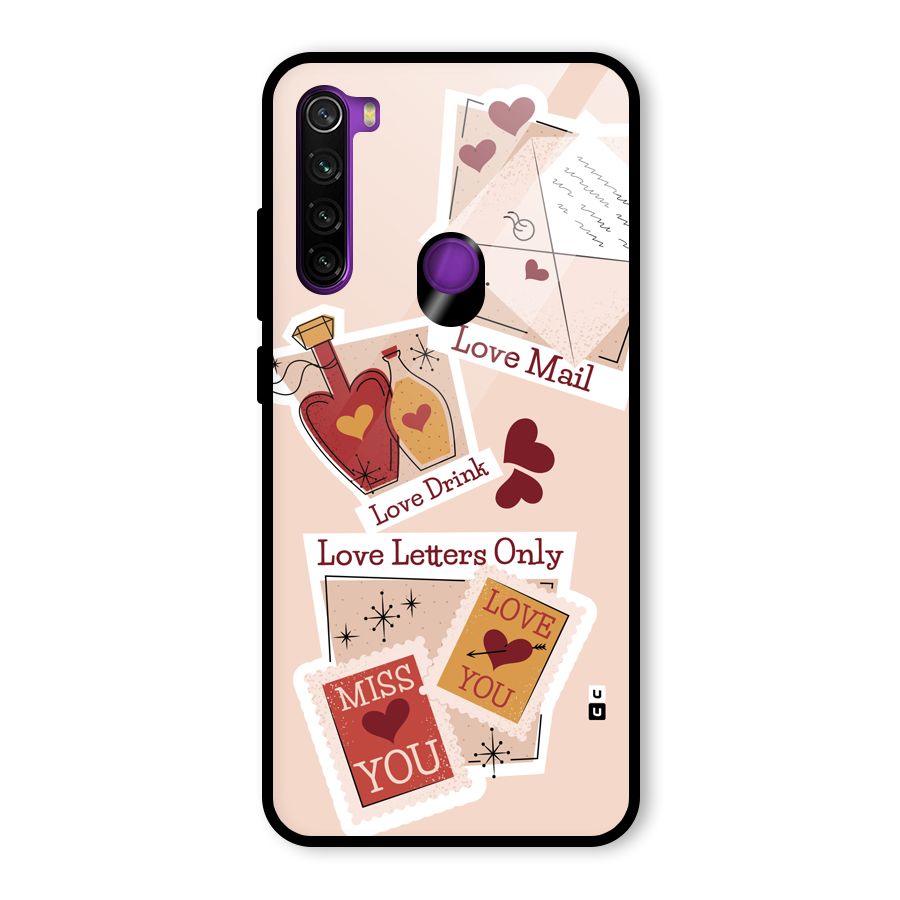 Love Language Glass Back Case for Redmi Note 8