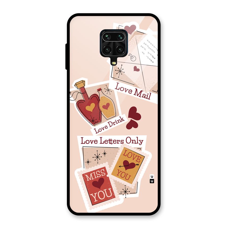 Love Language Glass Back Case for Redmi Note 9 Pro