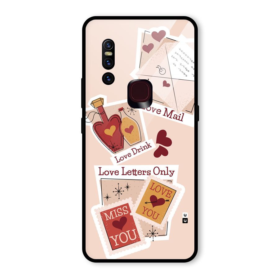 Love Language Glass Back Case for Vivo V15