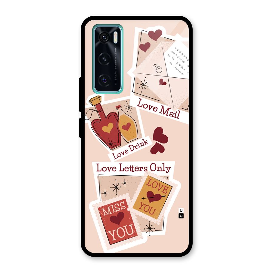 Love Language Glass Back Case for Vivo V20 SE