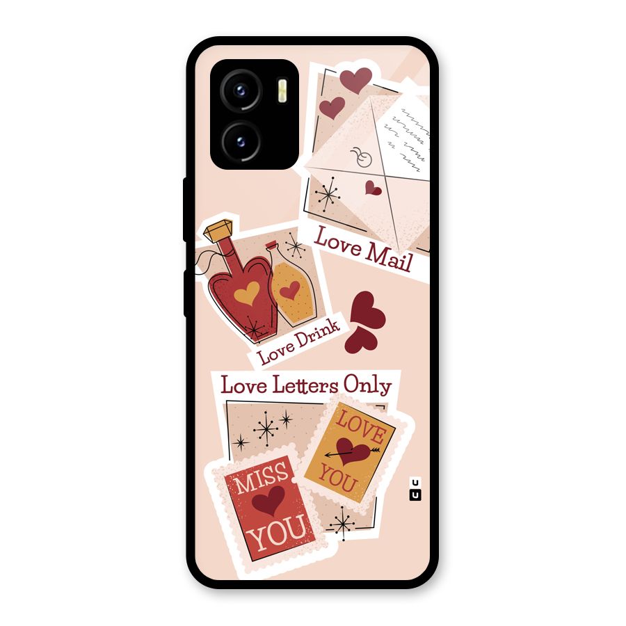 Love Language Glass Back Case for Vivo Y15s