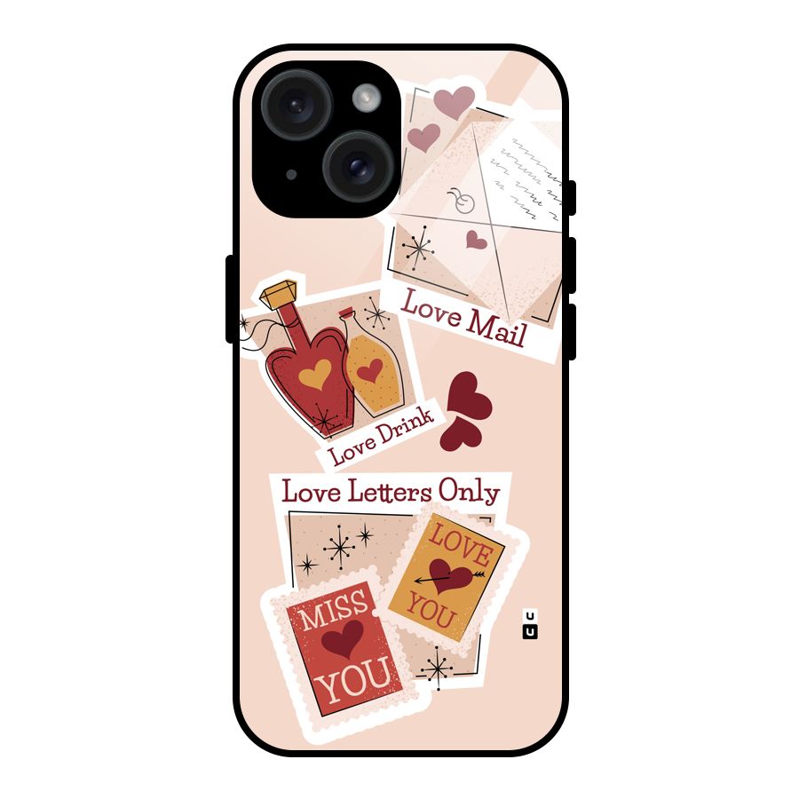 Love Language Glass Back Case for iPhone 15