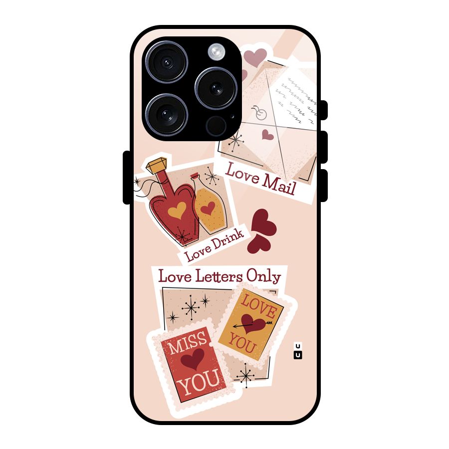 Love Language Glass Back Case for iPhone 15 Pro
