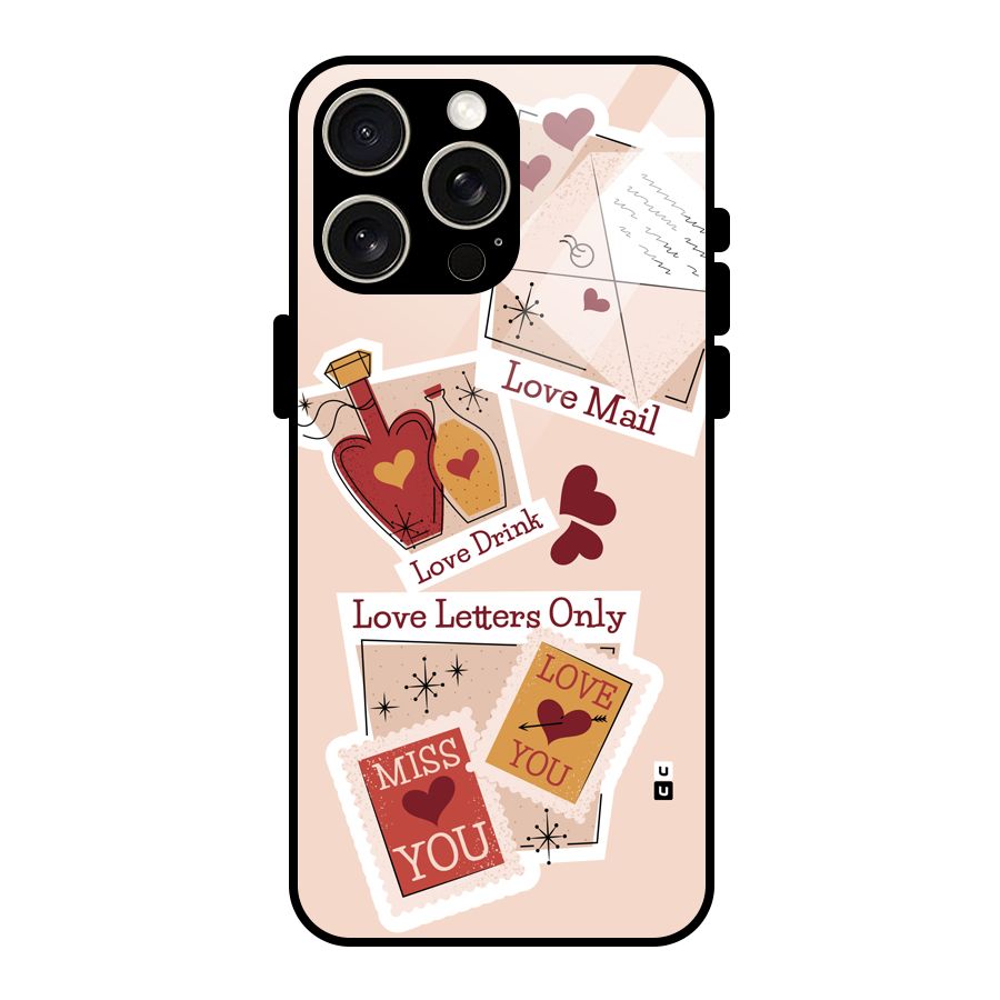 Love Language Glass Back Case for iPhone 15 Pro Max