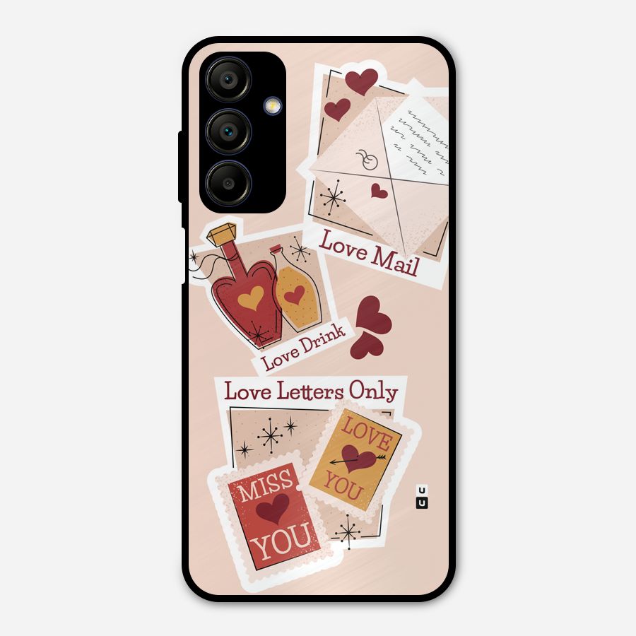 Love Language Metal Back Case for Galaxy A15 5G