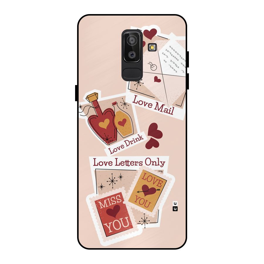 Love Language Metal Back Case for Galaxy J8