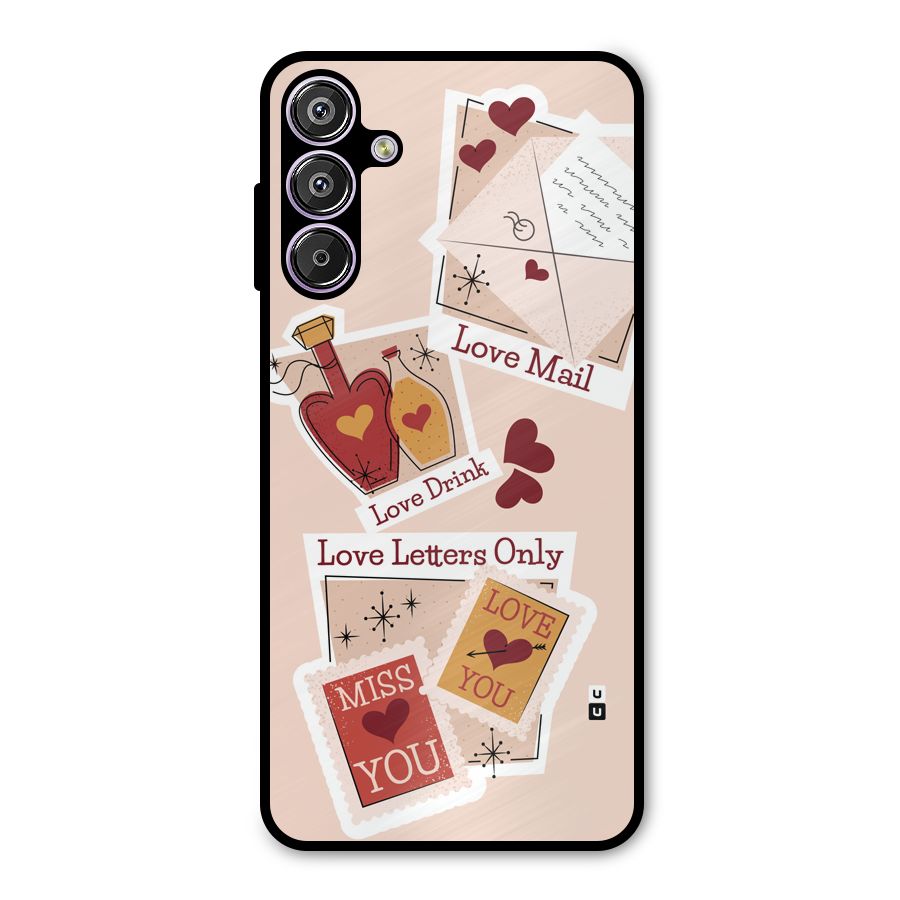 Love Language Metal Back Case for Galaxy M15