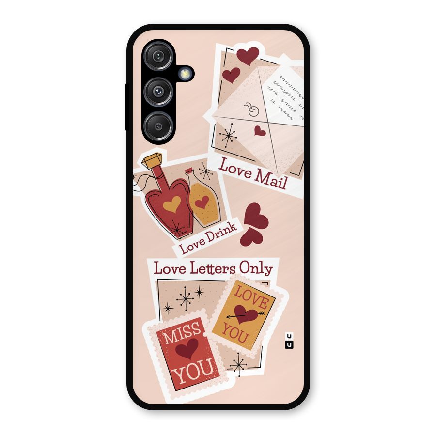 Love Language Metal Back Case for Galaxy M34 5G