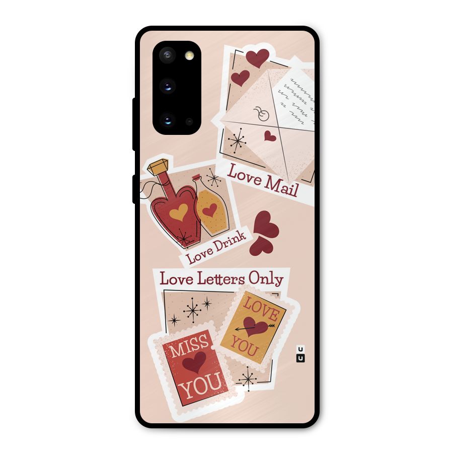 Love Language Metal Back Case for Galaxy S20