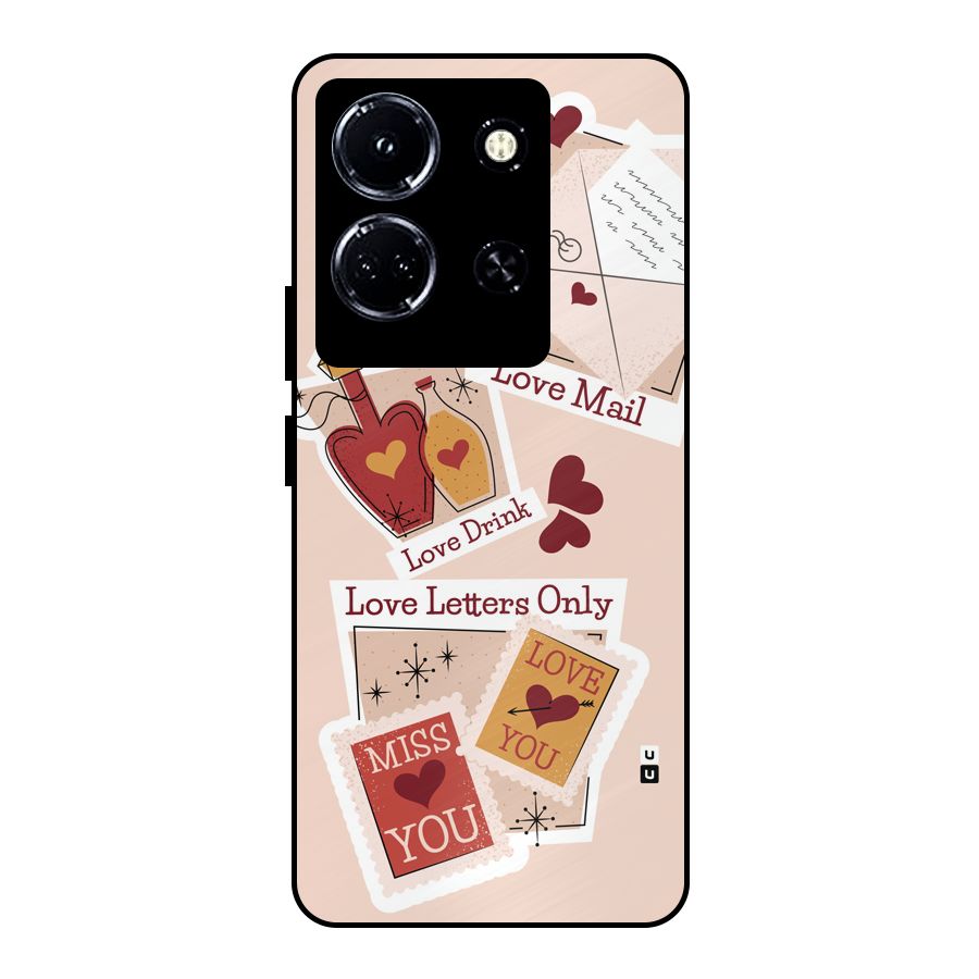 Love Language Metal Back Case for Infinix Note 30 5G
