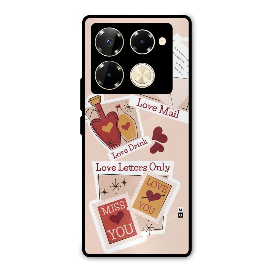 Love Language Metal Back Case for Infinix Note 40 Pro