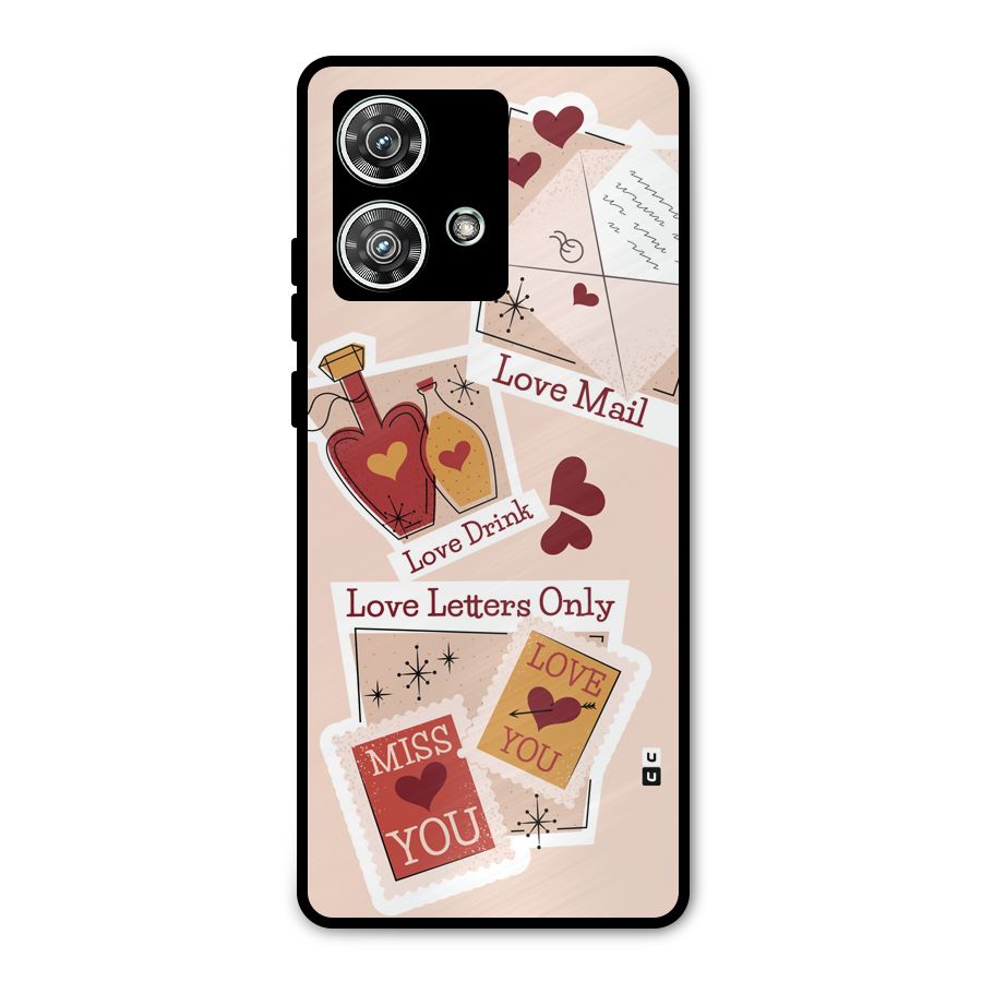 Love Language Metal Back Case for Motorola Edge 40 Neo