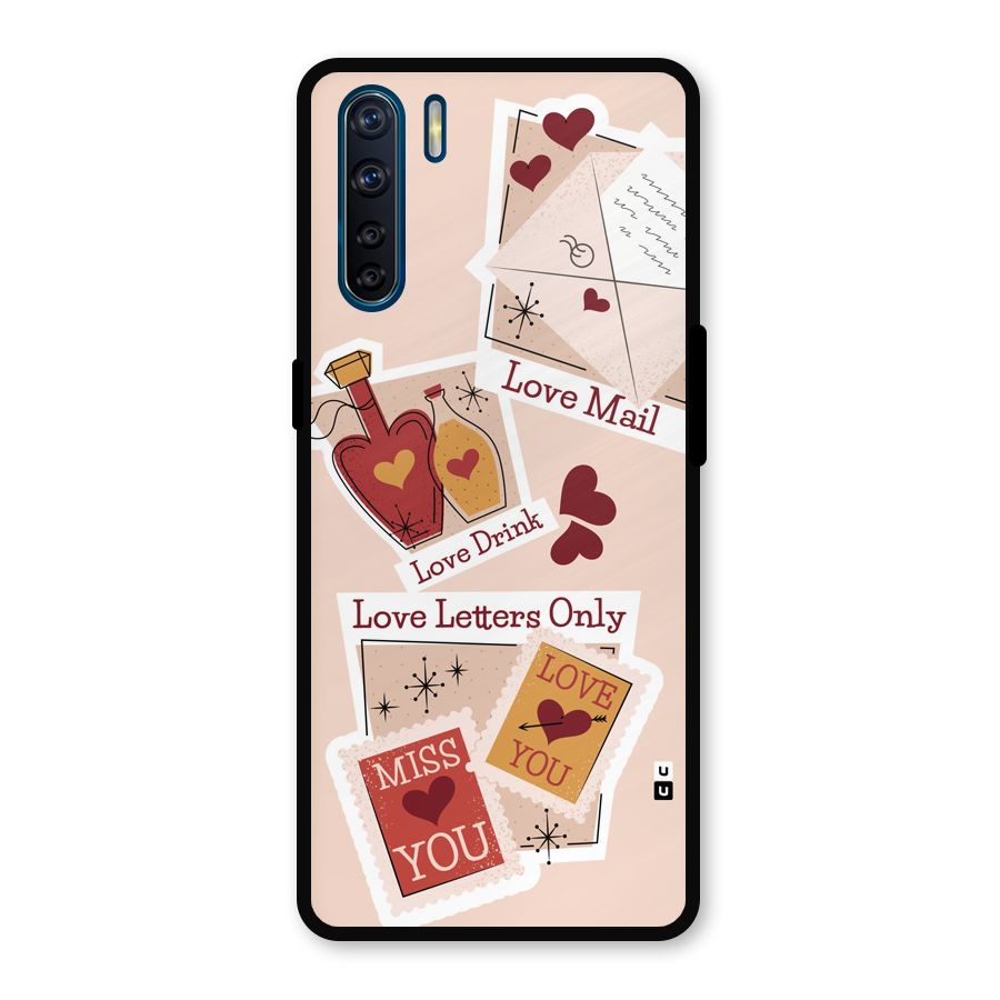 Love Language Metal Back Case for Oppo F15