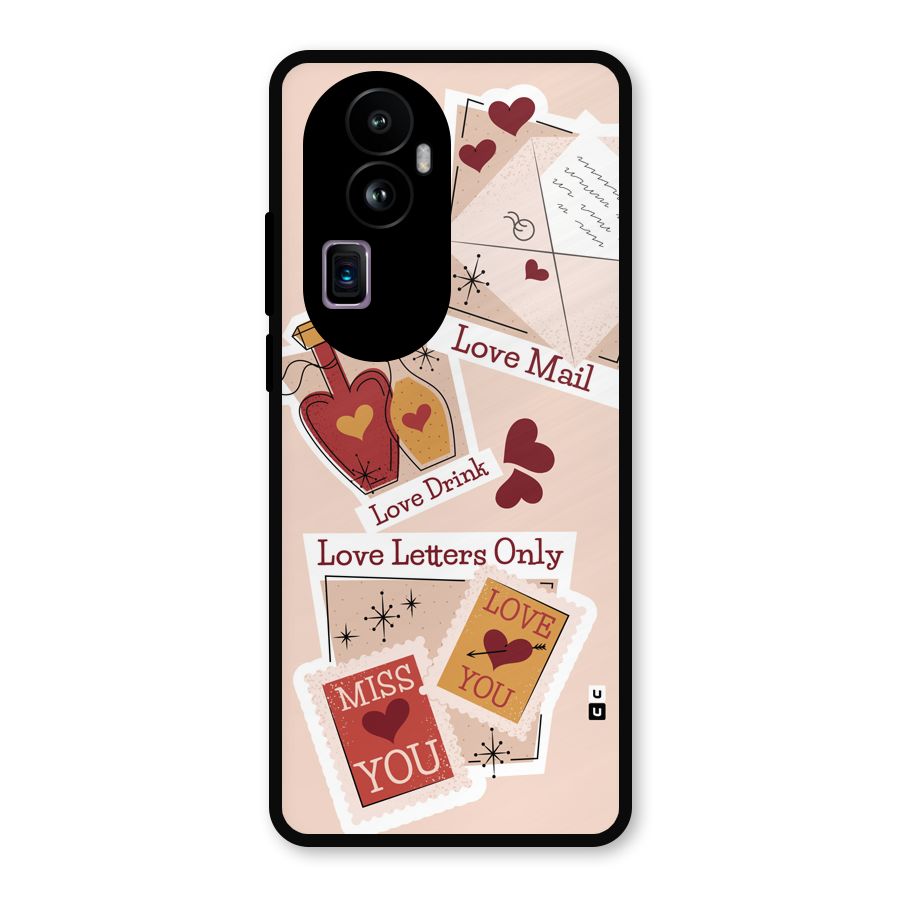 Love Language Metal Back Case for Oppo Reno10 Pro Plus