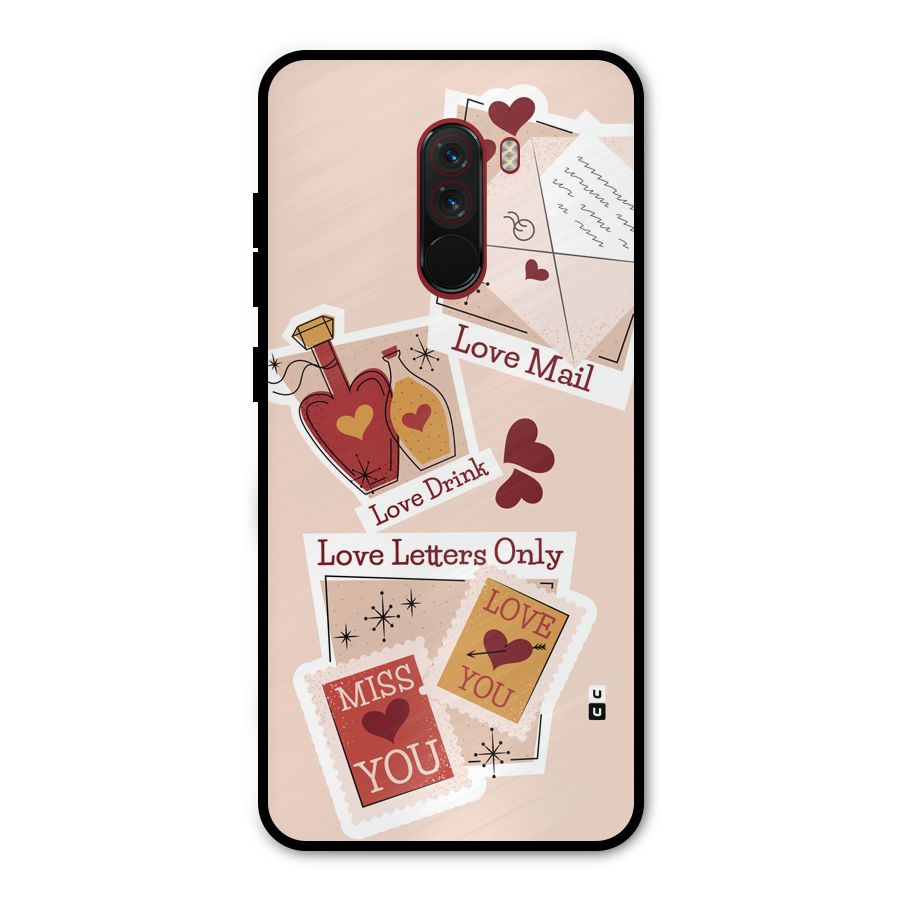 Love Language Metal Back Case for Poco F1