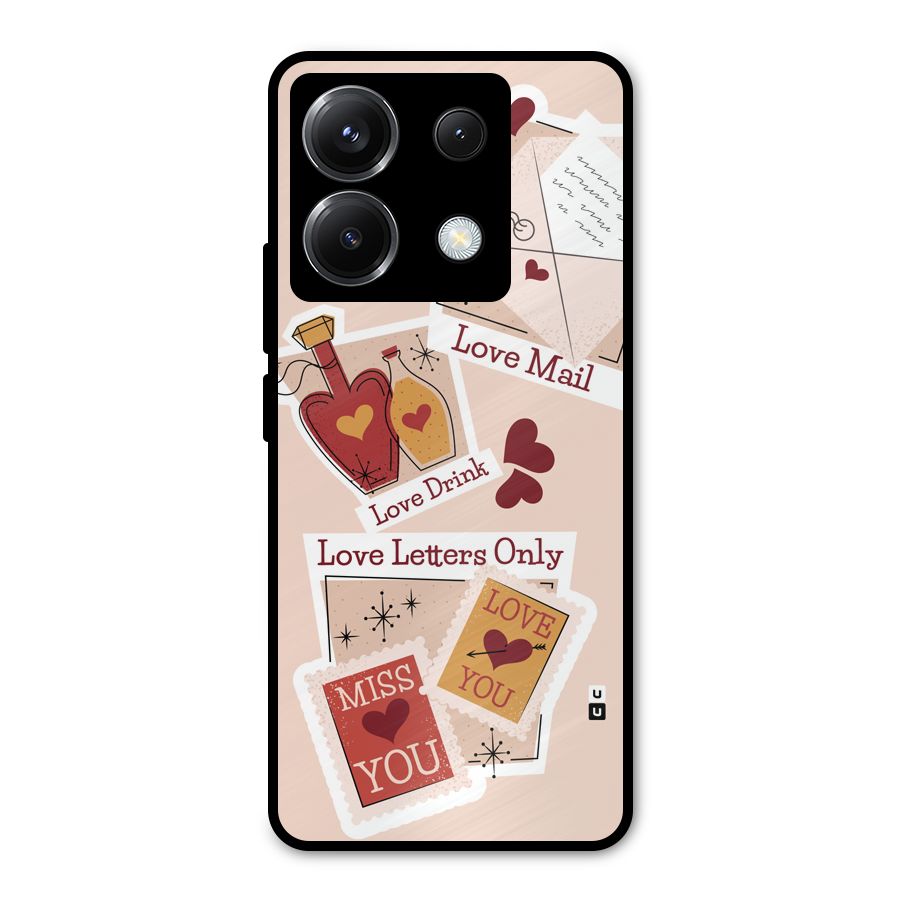 Love Language Metal Back Case for Poco X6