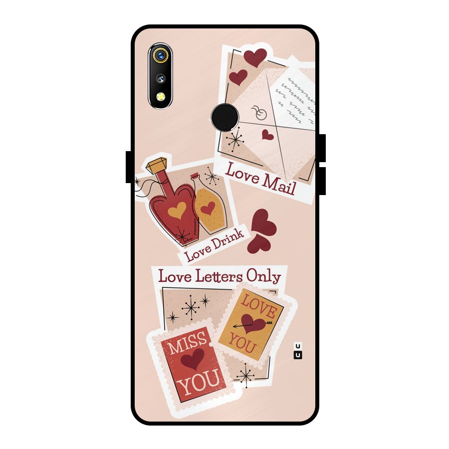 Love Language Metal Back Case for Realme 3