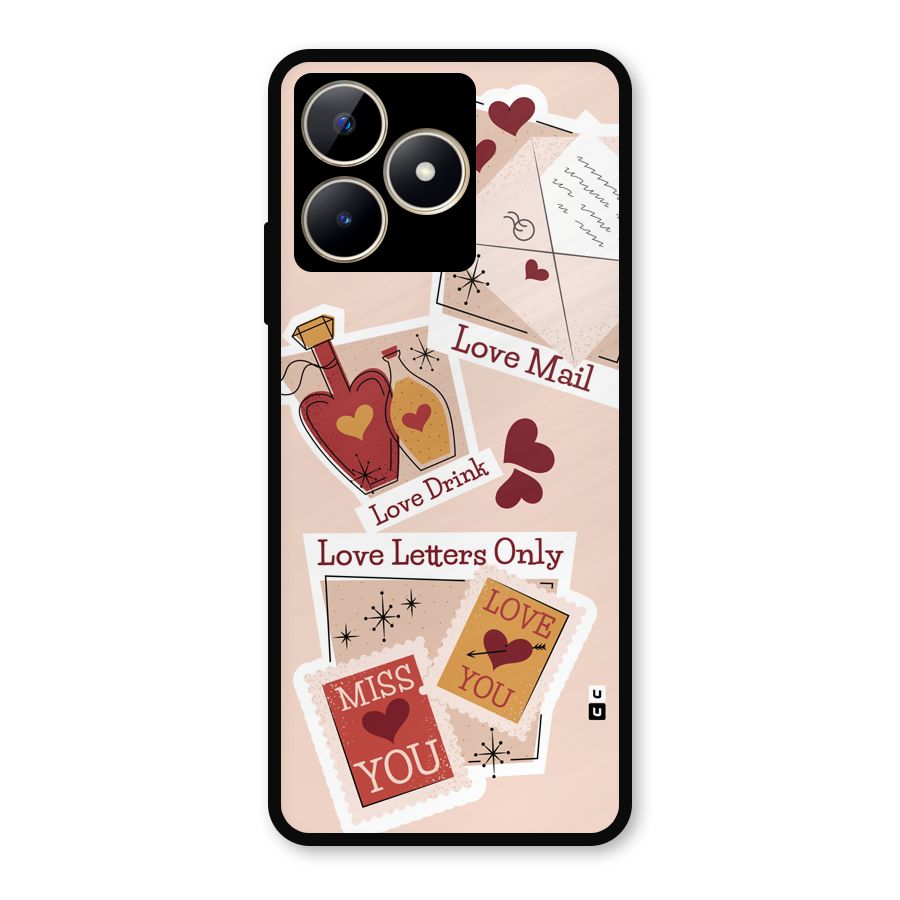 Love Language Metal Back Case for Realme C53