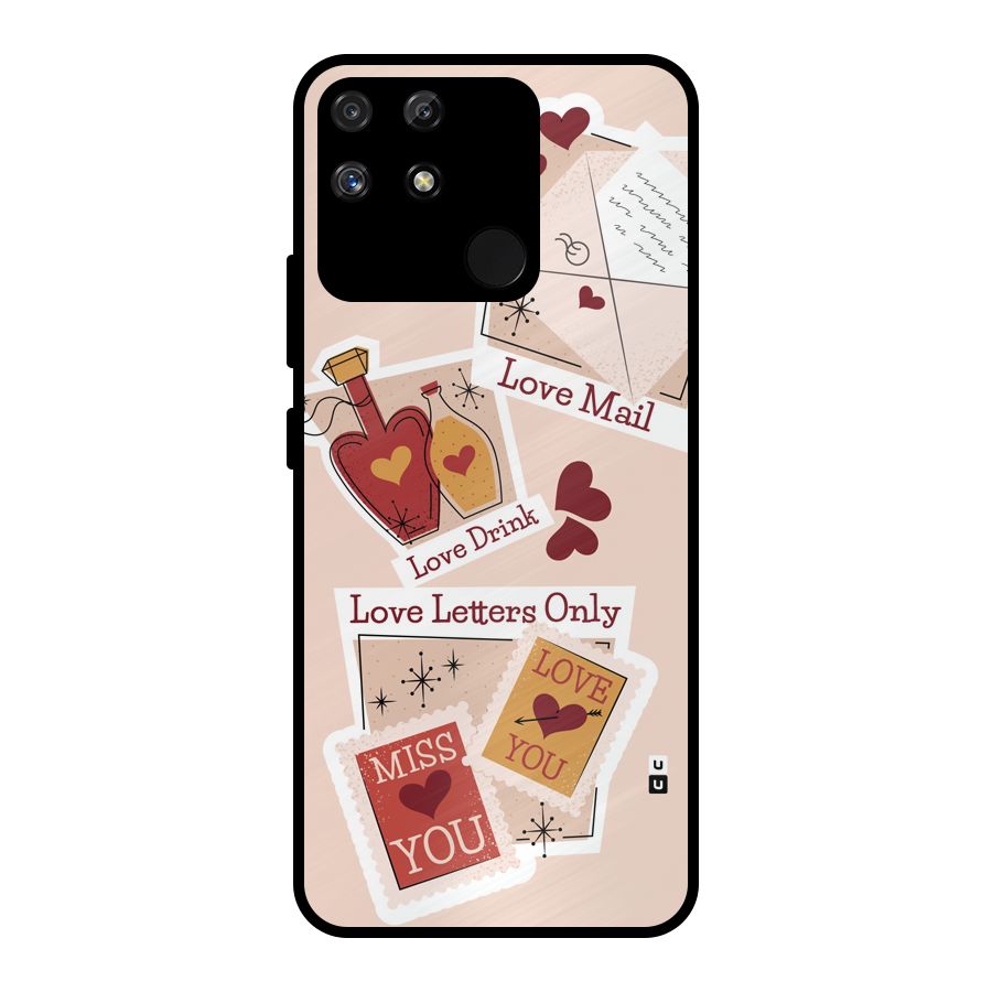 Love Language Metal Back Case for Realme Narzo 50A