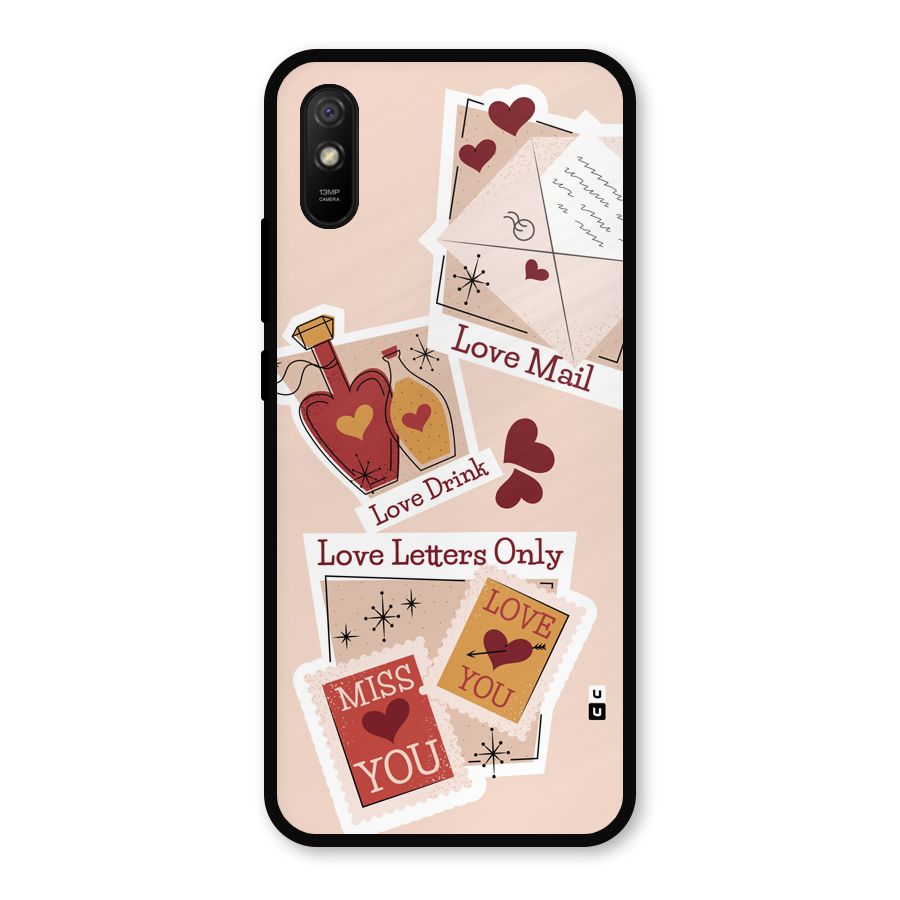 Love Language Metal Back Case for Redmi 9i