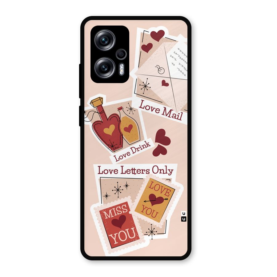 Love Language Metal Back Case for Redmi K50i