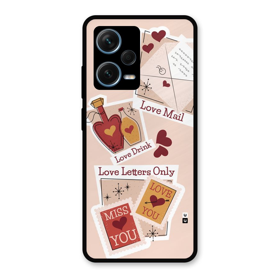 Love Language Metal Back Case for Redmi Note 12 Pro Plus 5G