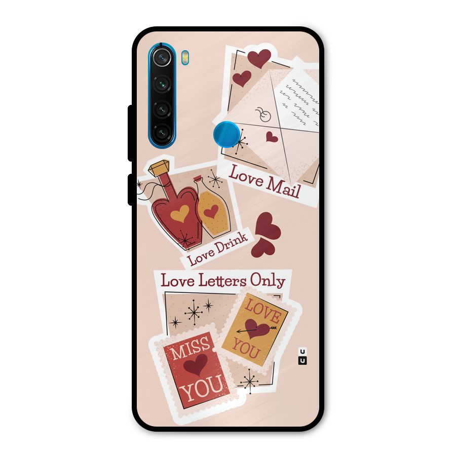 Love Language Metal Back Case for Redmi Note 8