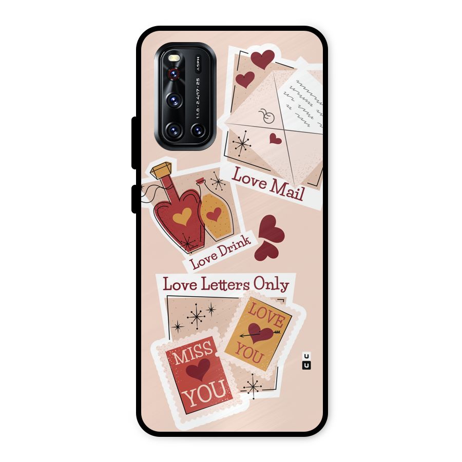 Love Language Metal Back Case for Vivo V19