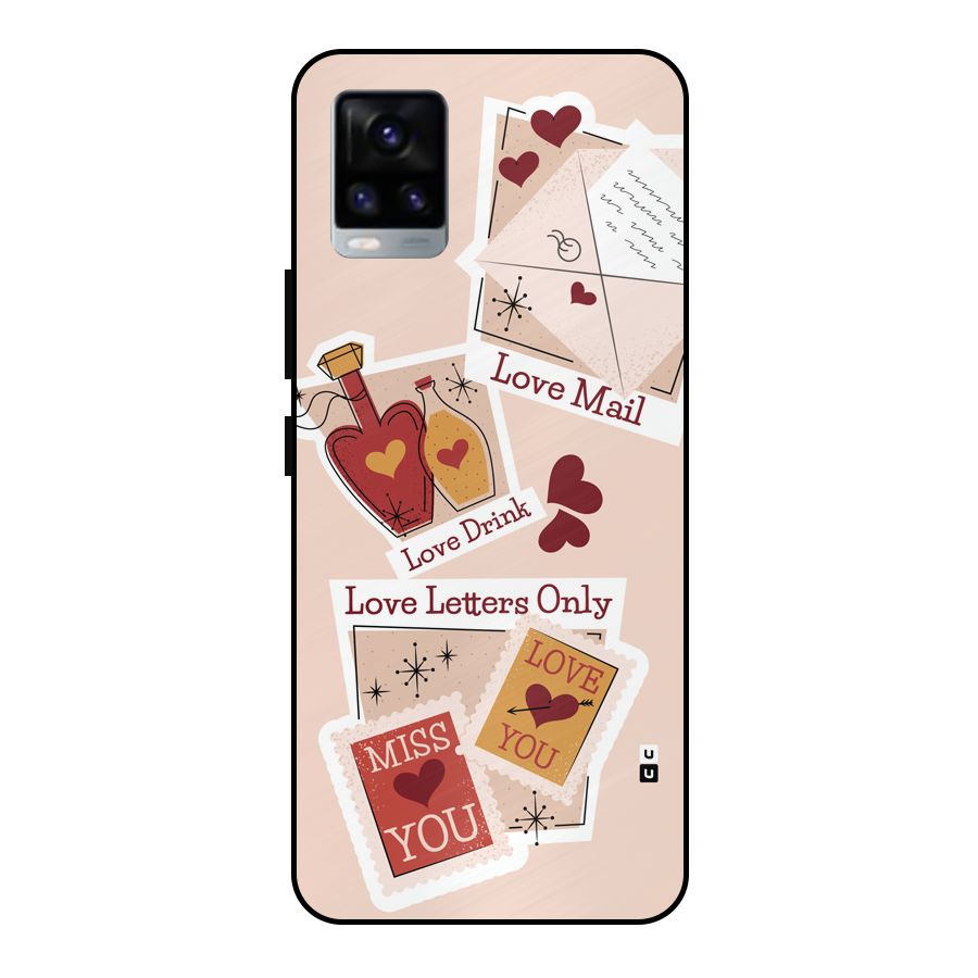 Love Language Metal Back Case for Vivo V20 2021