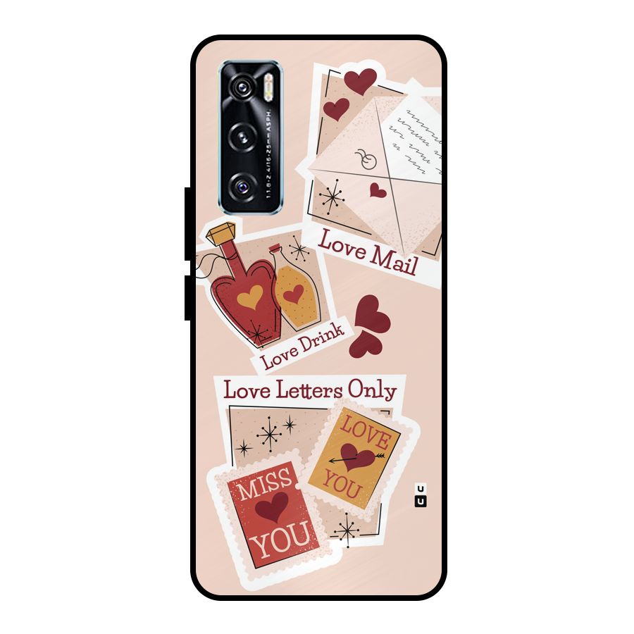 Love Language Metal Back Case for Vivo V20 SE