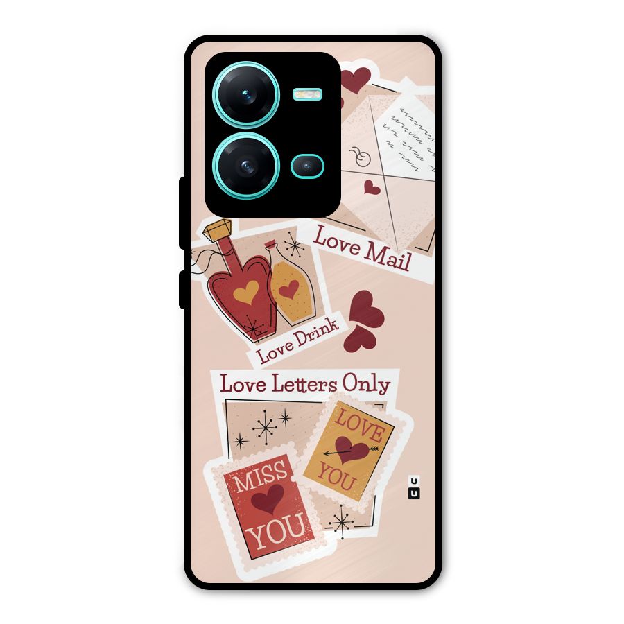 Love Language Metal Back Case for Vivo V25