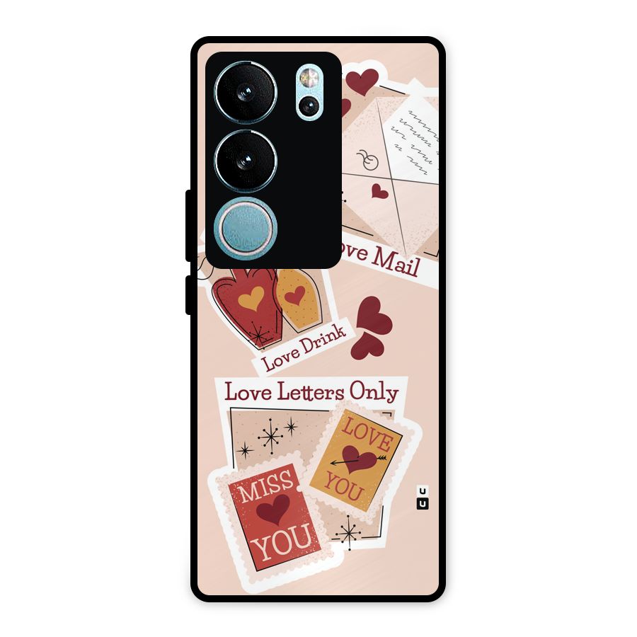 Love Language Metal Back Case for Vivo V29