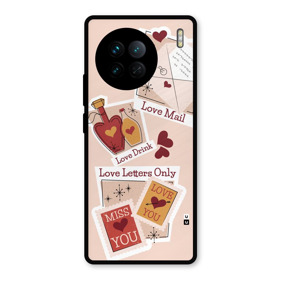Love Language Metal Back Case for Vivo X90