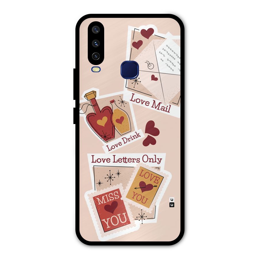 Love Language Metal Back Case for Vivo Y12