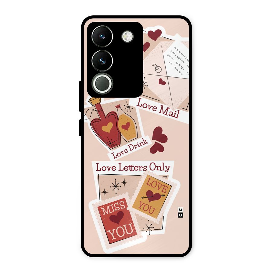 Love Language Metal Back Case for Vivo Y200