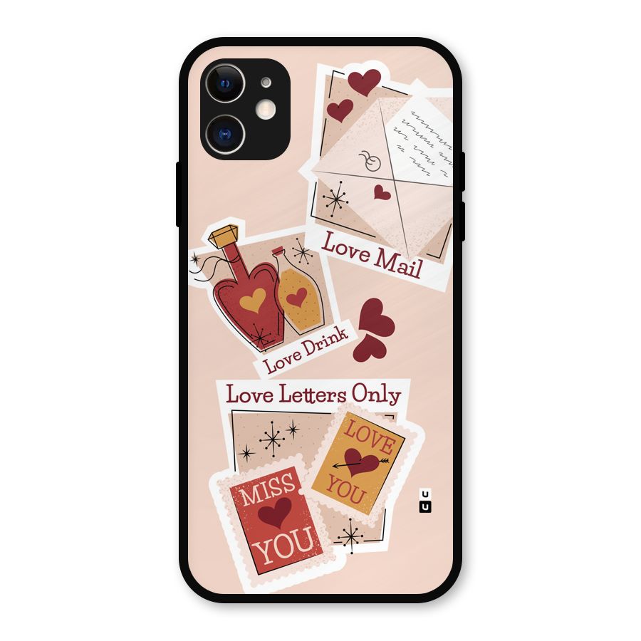 Love Language Metal Back Case for iPhone 11