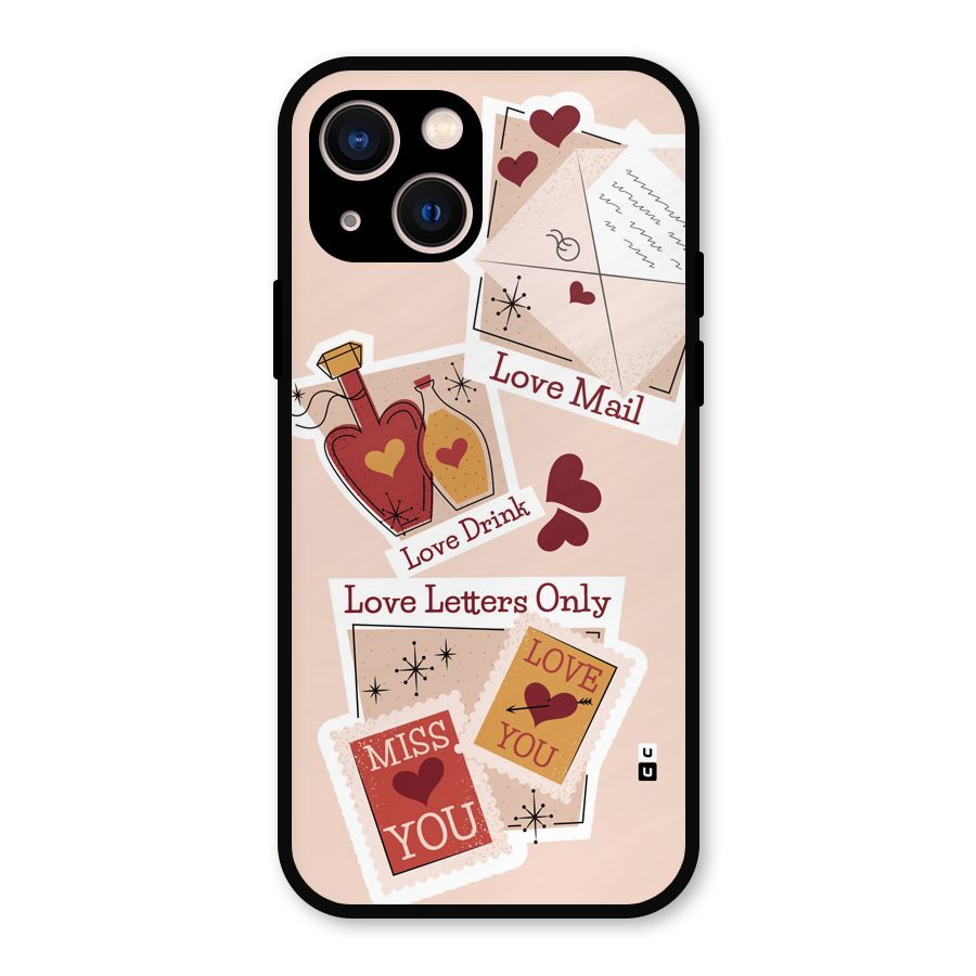 Love Language Metal Back Case for iPhone 13