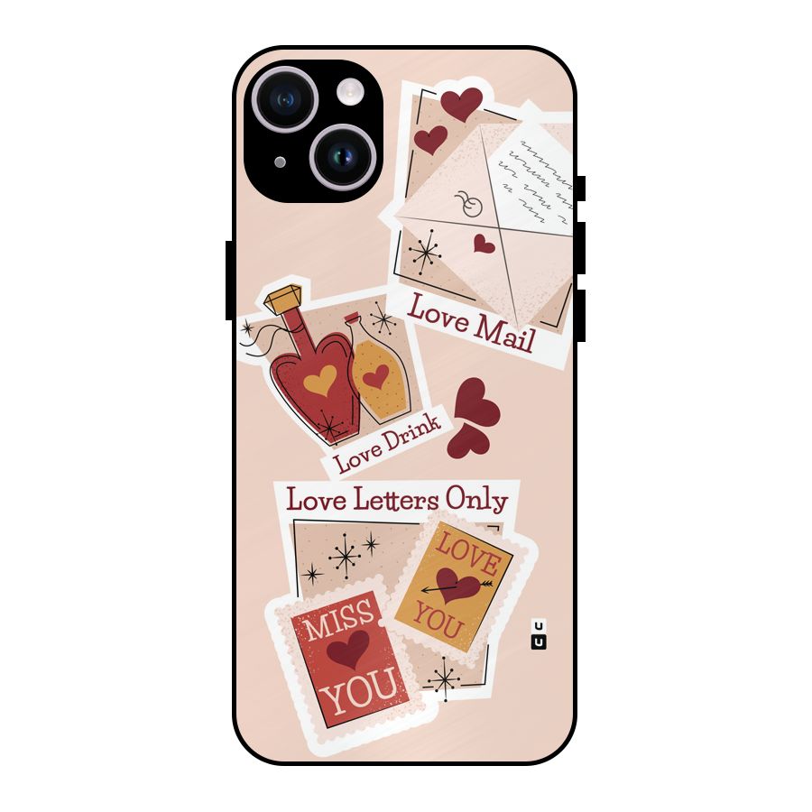 Love Language Metal Back Case for iPhone 14 Plus