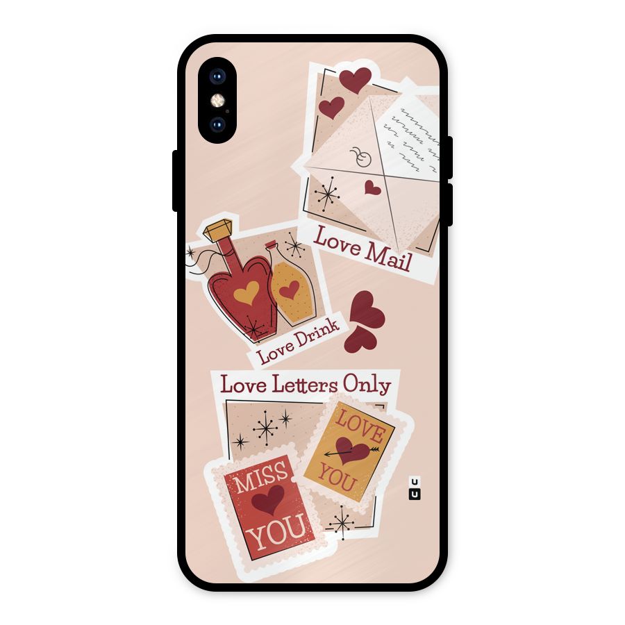 Love Language Metal Back Case for iPhone XS Max