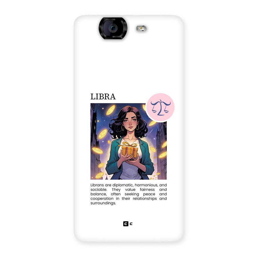 Love Libra Back Case for Canvas Knight A350